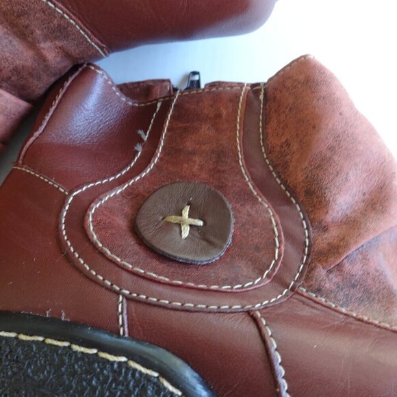 J.gean Brazian leather women's ankle boots side zip padded insole size 7-71/2 US - Picture 9 of 16